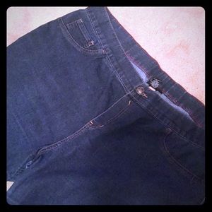 Lane Bryant elastic waist pull on denim jeans 24w